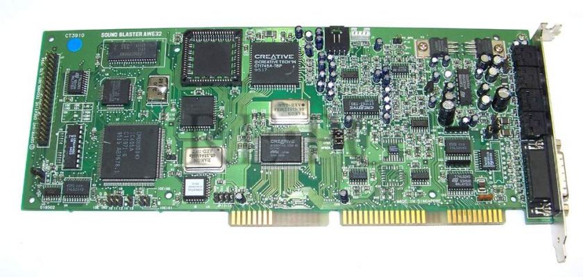 Creative Labs Sound Blaster AWE32 ISA Card CT3910  