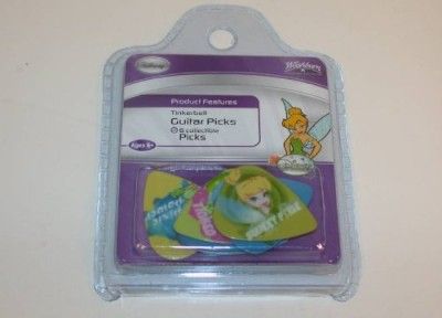 PKG OF 6 DISNEY TINKER BELL GUITAR PICKS BY WASHBURN  