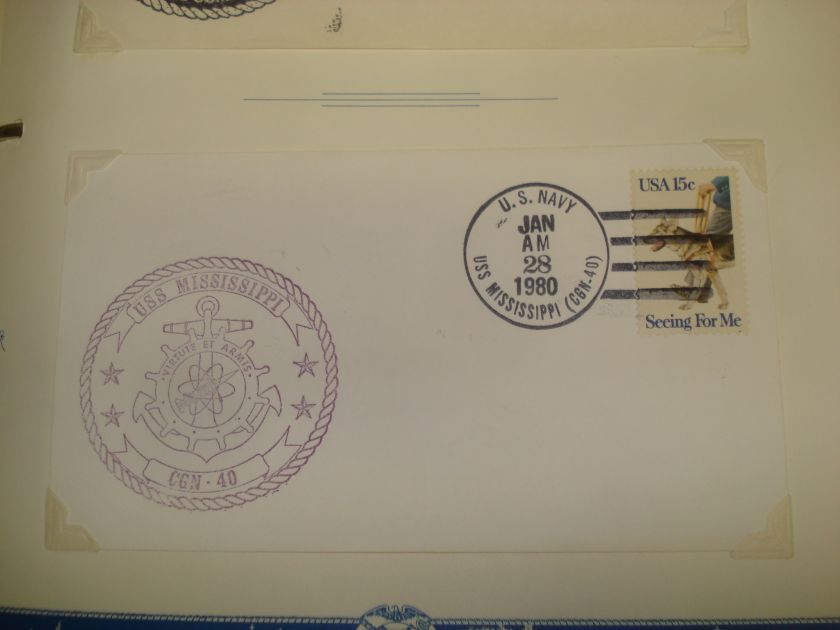 USS MISSISSIPPI CGN 40 USN US NAVY naval 1980 cover   