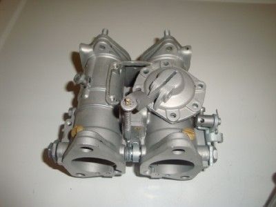   Ironhead Mikuni Solex Dual Throat Carburetors Pumper Rebuilt  