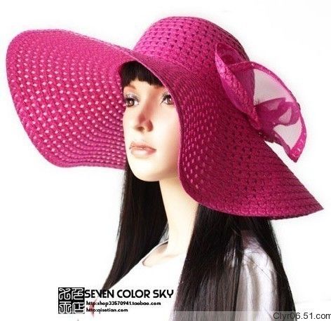 7colors Women wide Brim Floppy Fold Beach/Sun Hat  