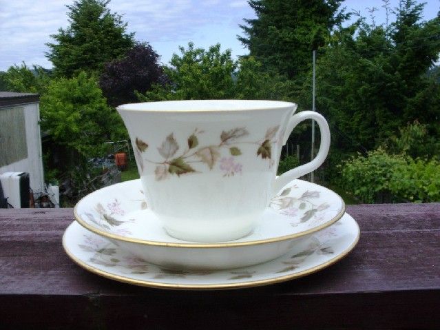 LOVELY MINTON BONE CHINA TRIO FORTUNE PATTERN  