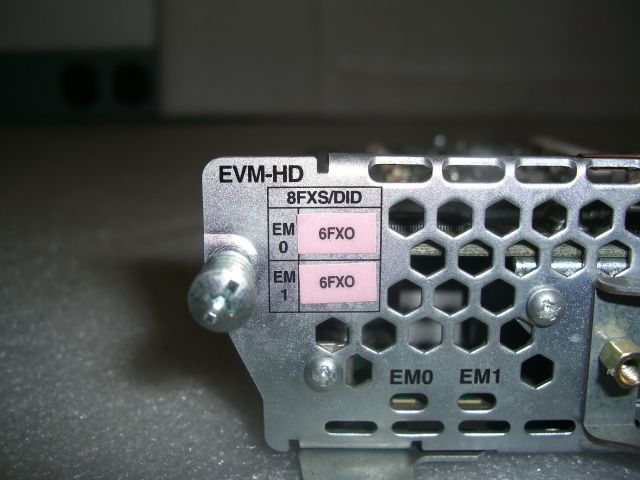 Cisco EVM HD 8FXS/DID w/ (2) 6FX0 Module TESTED  