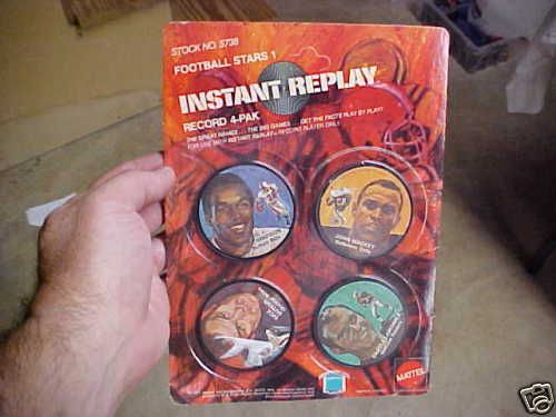 Instant Replay Football 4 Pak MOC 1971 by Mattel  