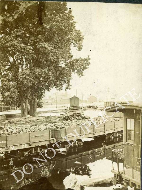 1895 Flooded Clinton, Iowa. 29 Photos  