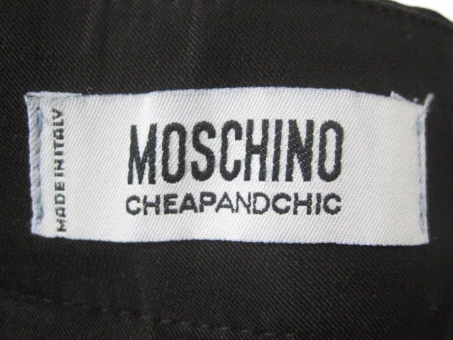 MOSCHINO CHEAP AND CHIC Black Sequin Pants Trousers 8  