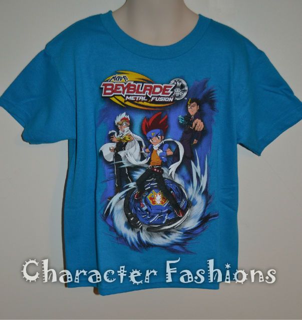 BEYBLADE Metal Fusion Short Sleeve Shirt Tee Size 4 5 6 7 8 10 12 14 