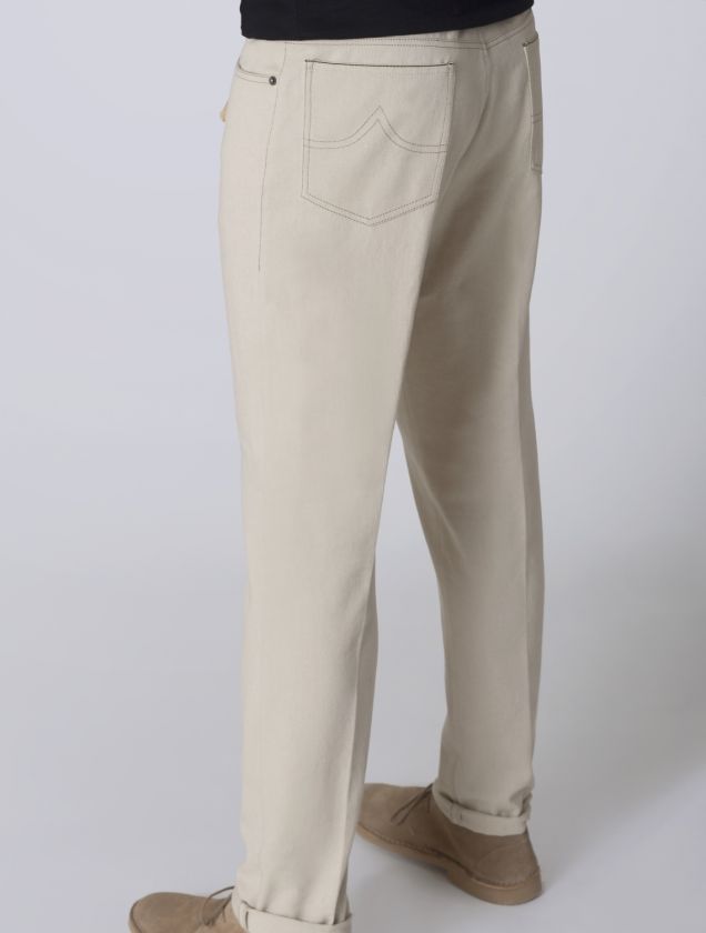 550 BRUNELLO CUCINELLI JEANS PANTS BEIGE 34 50e NWT  