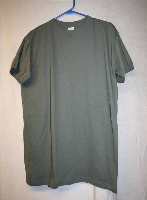 ISSUE FOLIAGE GREEN COTTON T SHIRT SIZE LARGE NEW IRREG  