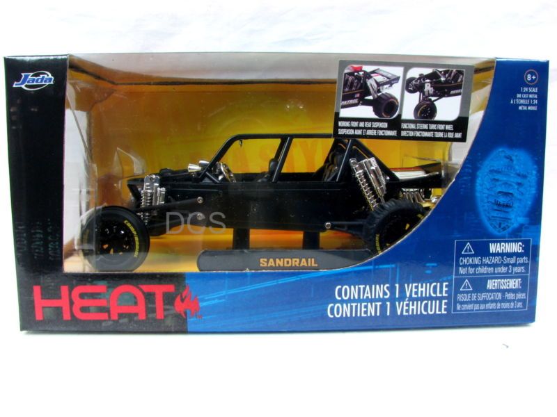 Jada Sandrail 1/24 Solid Primer Black Diecast with BOX  