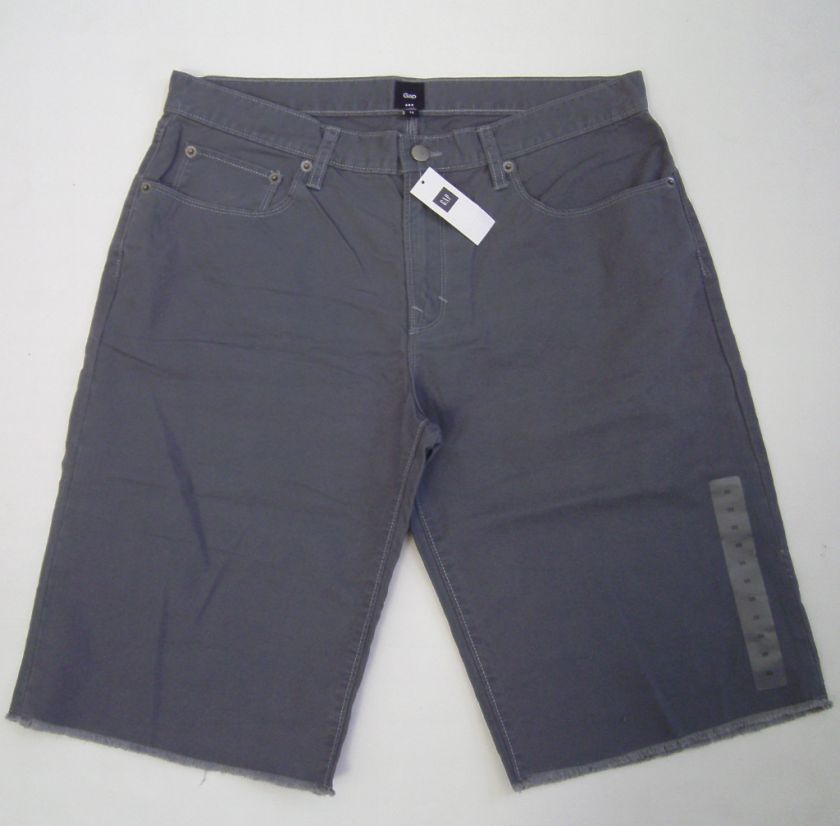 GAP MENS GRAY CUT OFF SHORTS SIZE 30 42W NWT  