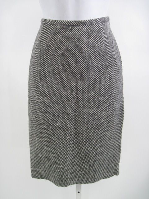 MICHAEL KORS Black White Wool Skirt Sz 6  