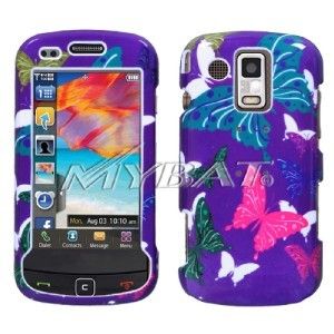 Purple Butterfly Hard Case Cover for Samsung Rogue U960  