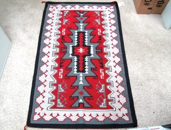 Sadie Curtis Classic Ganado Diamond Rug 36” x 60”  