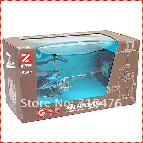 Avatar Z008 Metal RC Remote Control Helicopter 4 Channel 4CH w/ Gyro 