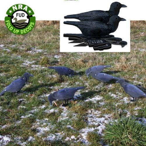 FUD Fold Up Crow Rook Decoy   Best Shooting Decoying  