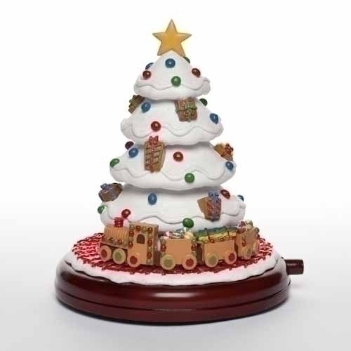 Roman Musical Tree w/ Gingerbread Train (35505)  