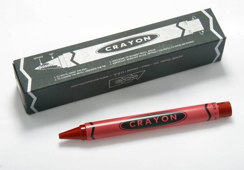 Acme #PACME3RD / RED Crayon Rollerball Pen  