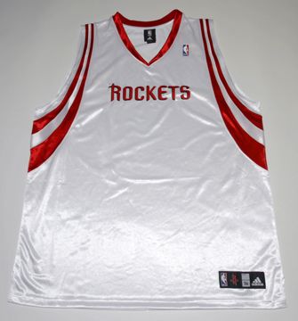 AUTHENTIC NBA HOUSTON ROCKETS HOME WHITE JERSEY sz 56  