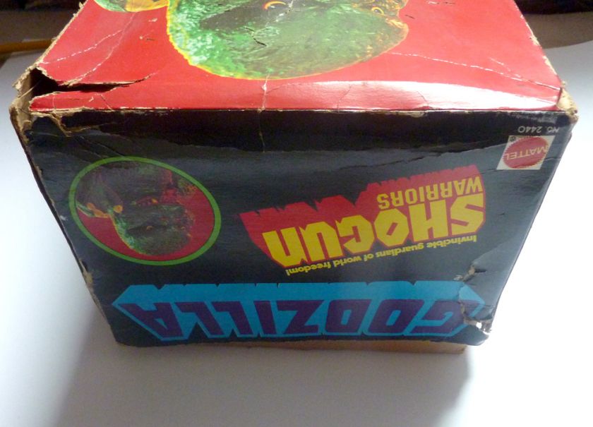 RARE BOX MISPRINT Mattel GODZILLA shogun Warriors Jumbo Machinder MIB 