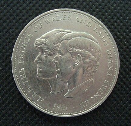   OF WALES AND LADY DIANA SPENCER MEDAL/COIN QUEEN ELIZABETH II GB/UK