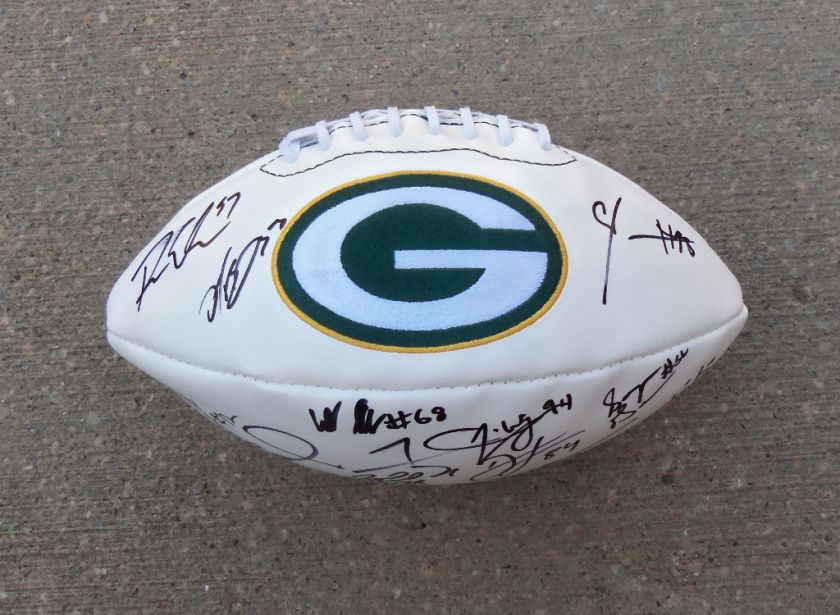   GREENBAY PACKERS Team Signed Autographed FOOTBALL COA PROOF  