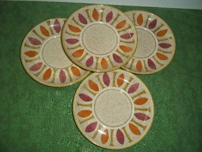 VINTAGE~REDWING POTTERY~PEPE PATTERN~LOT 4 SAUCERS~MINT  