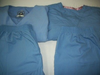 Medical Dental Vet Scrubs Lot 10 Solid Outfits Sets Size XLARGE XL 