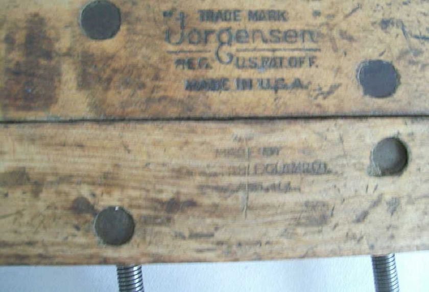 Old Wooden Handscrew Jorgensen Wood Clamp  