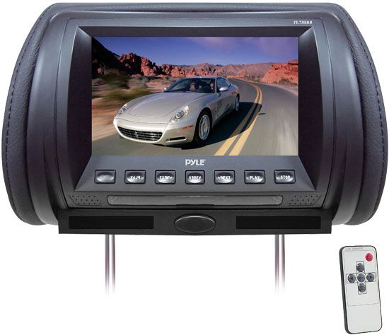 PYLE PL73HRB ADJUSTABLE HEADREST 7 TFT VIDEO MONITOR  