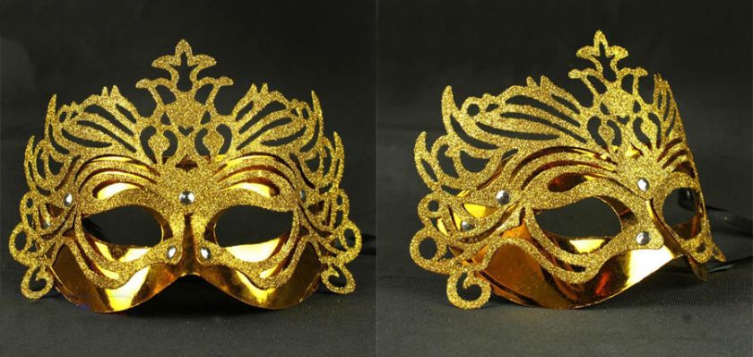 Venetian Party Masquerade Glitter Fancy Dress Mask 8Colours Ifn  