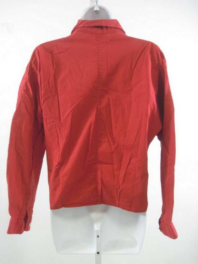 MARIO MATTEO Red Jacket Top Blouse Shirt Sz 42  