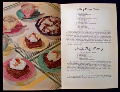 Vintage Oelerich Sweet Secrets Old Manse Syrup Cookbook  