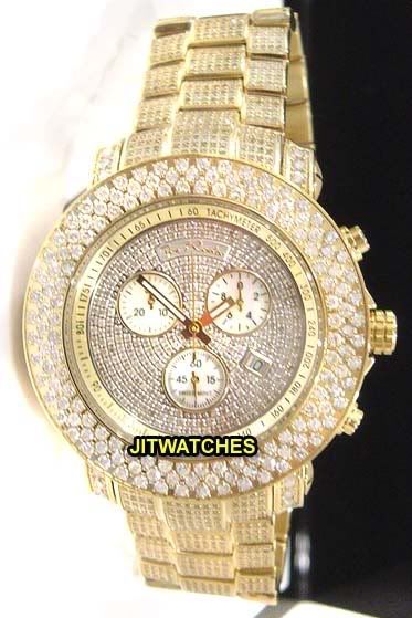 Joe Rodeo Junior 20.5 Ct Diamond Mens Watch Gold  