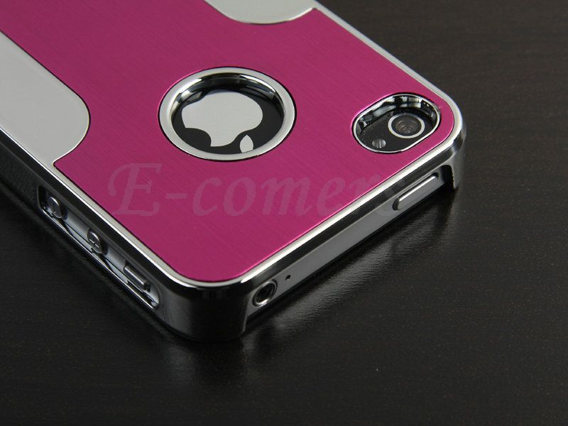   Bling Diamond Crystal Aluminium Hard Case Cover For iPhone 4S 4G 4