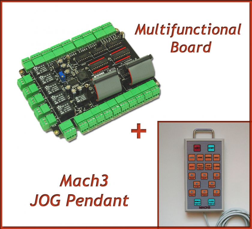   Breakout Board, CM_106 + USB JOG Pendant(Controller) / Mach3  
