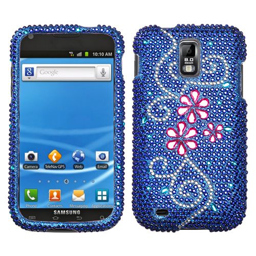 Samsung Galaxy S2 SII (T989 for T Mobile) Diamond Case (Juicy Flower 