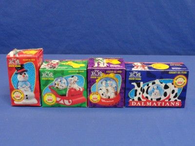 Set of 4 McDonalds 101 Dalmatian Snow Globes X66  