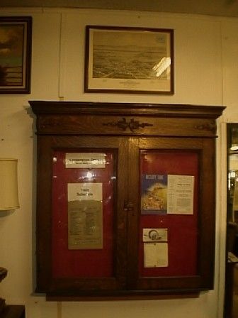 RR Depot Schedule/Menu CABINET Lankershim Hollywood  