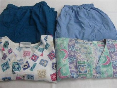   Medical Dental Scrubs Lot of 6 Outfits Sets 2XL XXL 2X LANDAU  