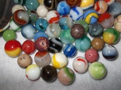 60 AKRO, PELTIER OLD, VINTAGE & ANTIQUE MARBLES #SG 139  