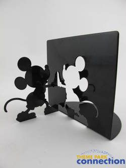Disney Mickey & Minnie Mouse Metal Silhouette Bookends Figure Set 