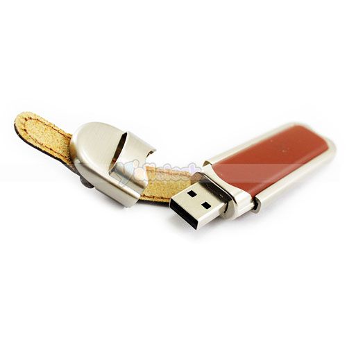   Leather USB 2.0 Flash Memory Drive Thumb Fold Pen 1GB 2GB 4GB New