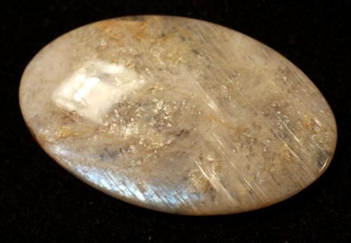 BLUE MOONSTONE BELOMORITE GEM IRIDESCENT OVAL CABOCHON  