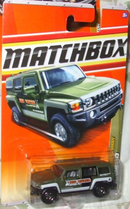 2011 MATCHBOX #83 100 ARMY GRN HUMMER 3 OUTDOOR SPORTMA  