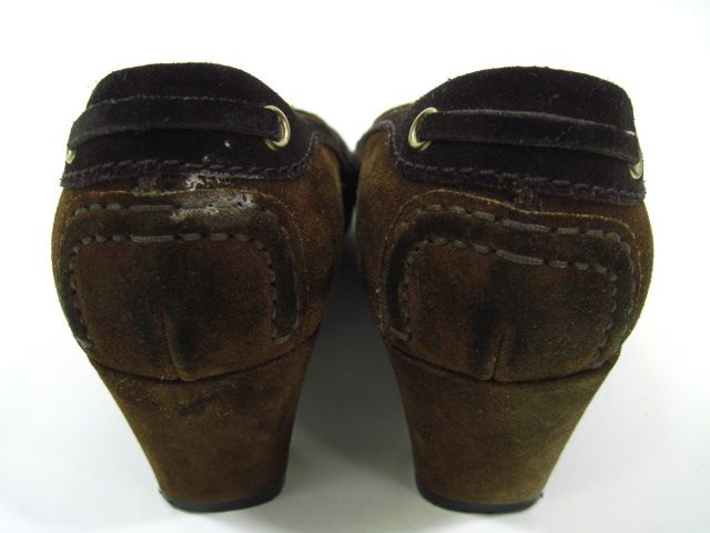 THE ORIGINAL CAR SHOE Brown Suede Pumps Heels 11 IN BOX  