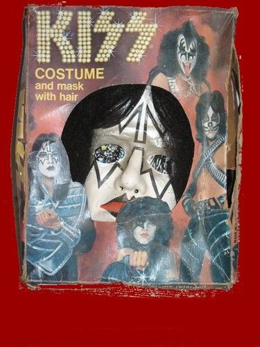 ACE mask FREHLEY free KISS shipping VINTAGE box COSTUME  