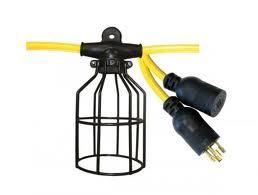 LIGHT STRING HD 12/3 100 ST 600V T/L WITH WIRE GUARDS  