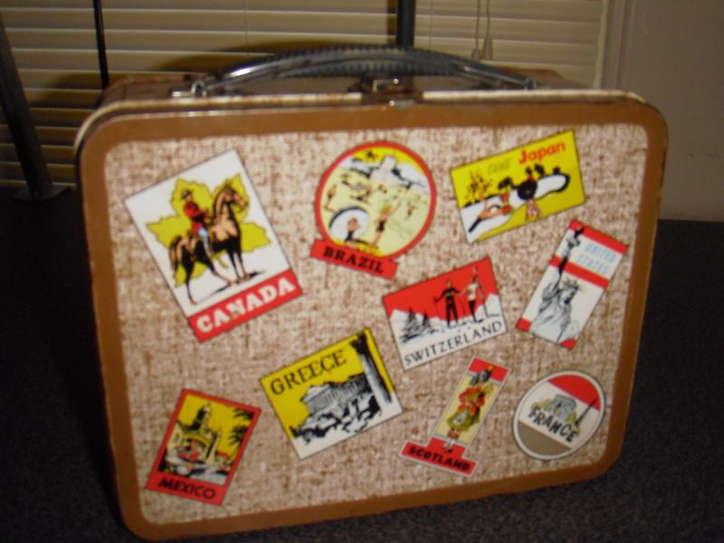 1970s Vintage Countries/World Metal Lunchbox (Ohio Art)  