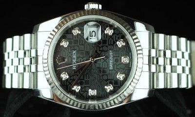 Mens Rolex 116234 S.S/ WG Datejust D Serial 2005 FACTORY JUBILEE 